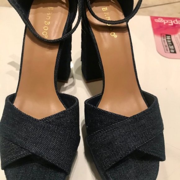 Denim platform sandals Size 38 - BRAND NEW - Picture 2 of 5